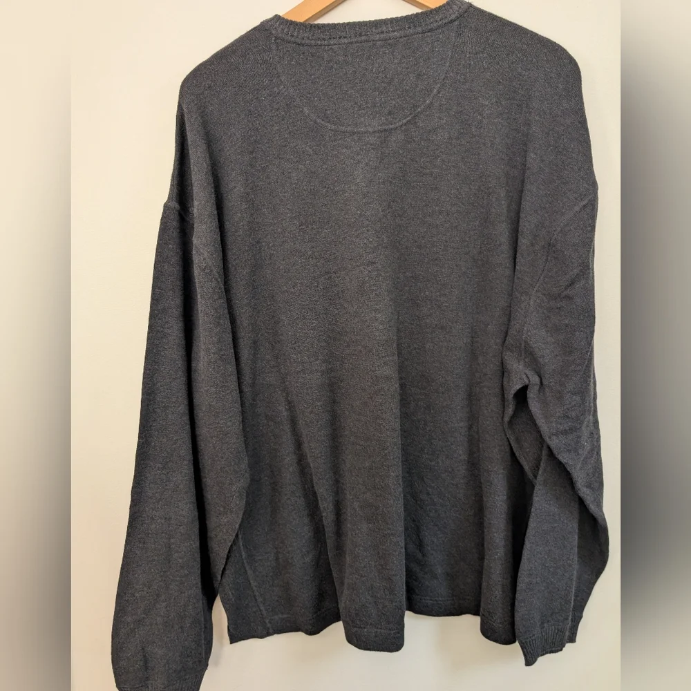 Tommy Bahama Charcoal V-Neck Sweater
